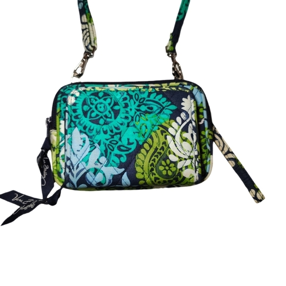 Vera Bradley Handbags - Vera Bradley Caribbean Sea Crossbody Wallet Wristlet